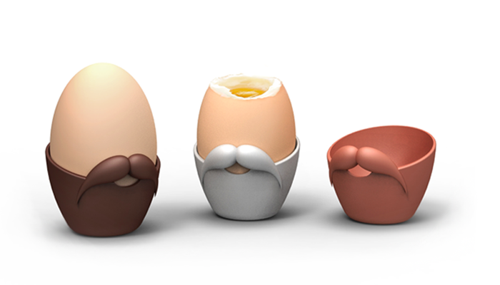Bearded egg cup